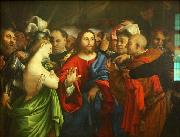 Lorenzo Lotto, The adulterous woman.